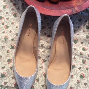 Silver Metalic Pump Sparkly Shiny